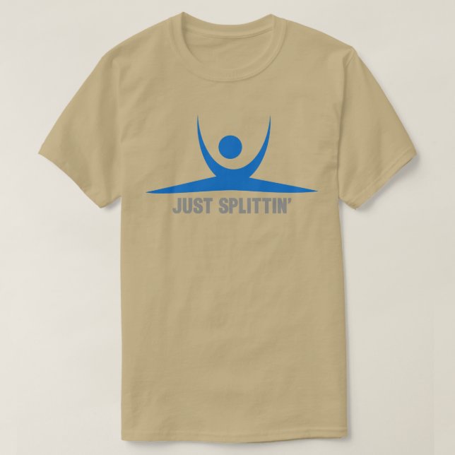 T-shirt Splittin Abstrait Hanuman Asana Style Strectc (Design devant)