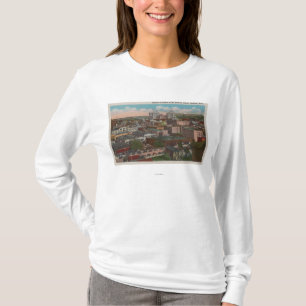T-shirt Spokane, WA - vue d'horizon du centre ville