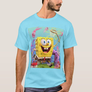T-shirt Spongbob Cyan