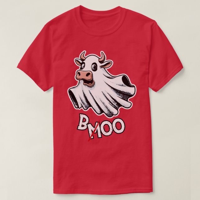 T-shirt SpookaMoo Halloweens Cutest Cow 1 (Design devant)