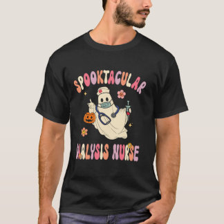 T-shirt Spooktacular Dialysis Infirmière Retro Halloween G