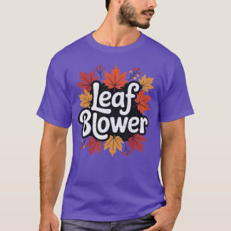 T-shirt Spooktacular Fall Leaf Blower Sucking Leaf Blowers