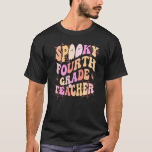 T-shirt SPOOKY 4TH GRADE TEACHER Costume This Is My Fabool