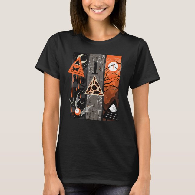 T-shirt Spooky Billl Triangle Vintage Costume (Devant)