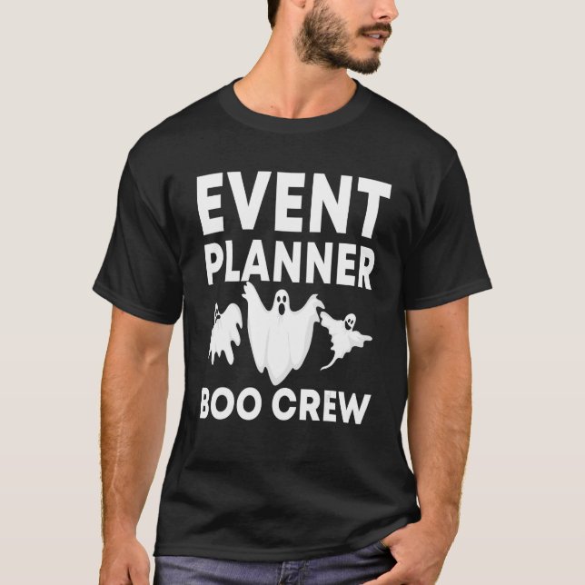 T-shirt Spooky Event Planner Boo Crew Scary Halloween Cost (Devant)