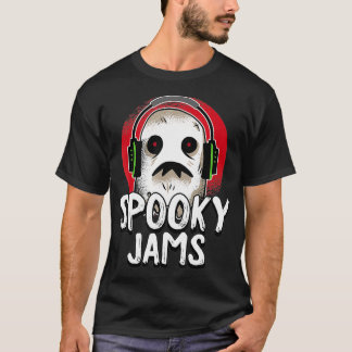 T-shirt Spooky Jams Lazy Halloween Costume Ghost DJ Creepy