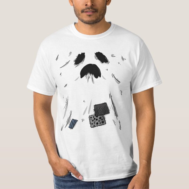 T-shirt Spooky Minimalist Ghost Halloween (Devant)