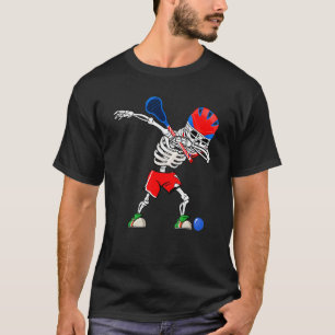 T-shirt Sport Lacrosse Skeleton Hommes Garçons Enfants Hal
