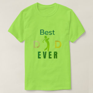 T-shirt Sport Moderne Golfer Meilleur papa jamais Fête des