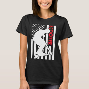 T-shirt Sport Us Drapeau Scooter 1