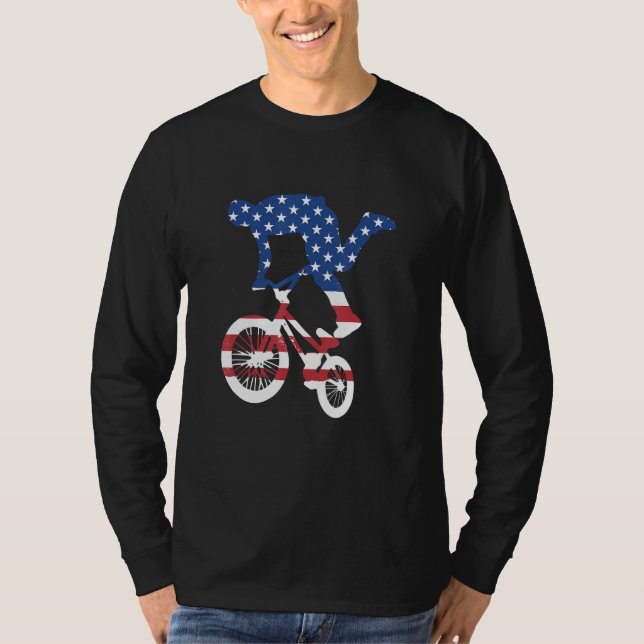 T-shirt Sport Us Flag BMX_3 (Devant)