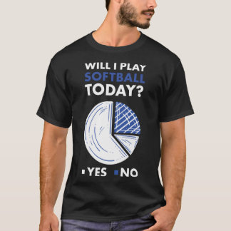 T-shirt Sport Vais-Je Jouer À Softball 1