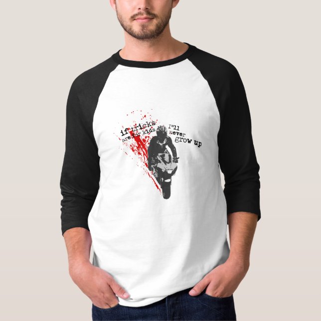 T-shirt Sportbike - si les tours sont pour des enfants (Devant)