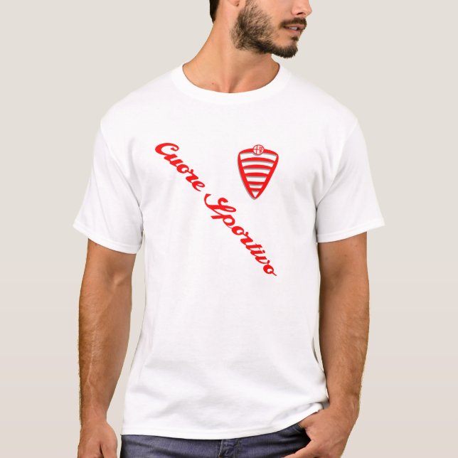 T-shirt sportif de Cuore Sportivo de coeur d'alpha (Devant)
