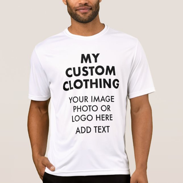 T-SHIRT SPORTIF HOMME Personnalisé - BLANC (Devant)