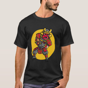 T-shirt Sportif Rugby Footballeur Touchdown Samouraï Footb