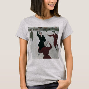 T-shirt Sports Anciens, Joueuses de Basket-ball en Jeu