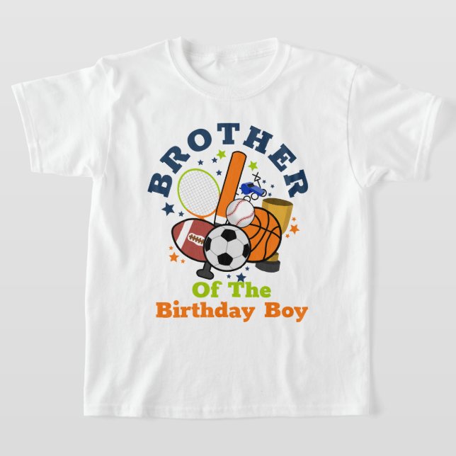 T-shirt Sports Anniversaire Garçon All Shirt Brother (Poser)