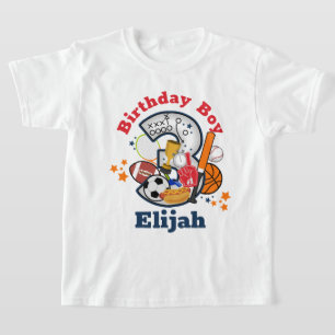 T-shirt Sports Anniversaire Garçon Toute l'étoile Troisièm