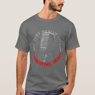 T-shirt Sports Announcer I Just Like Commenting Okay frien