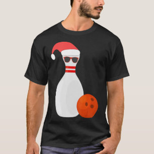 T-shirt Sports Christmas Bowling - Snowman Bowling