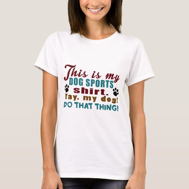 T-shirt Sports de chien (Devant)