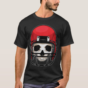 T-shirt Sports de football américain crâne