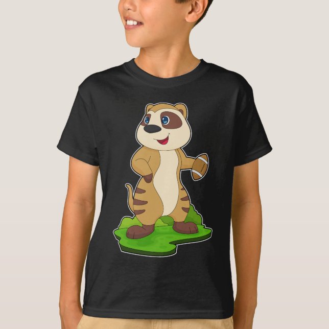 T-shirt Sports de football américain de Meerkat (Devant)