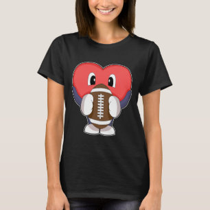 T-shirt Sports de football américain Heart