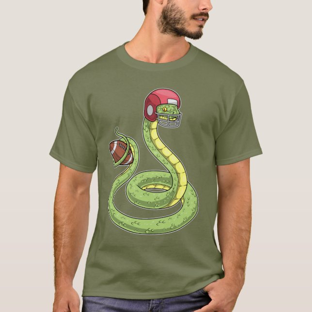 T-shirt Sports de football américain serpent (Devant)