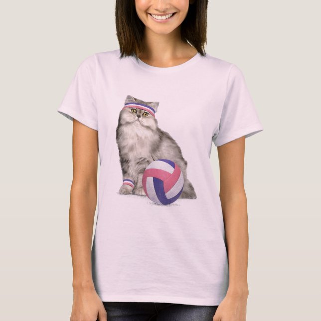 T-shirt Sports de volley-ball (Devant)