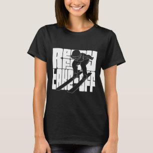 T-shirt Sports D'Hiver Saut À Ski Nordique Prêt À Emporter