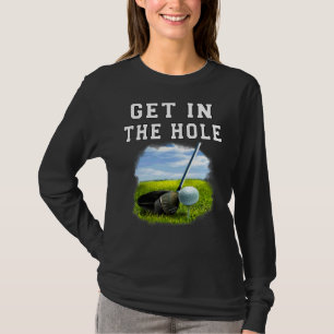 T-shirt Sports Golf Se Retrouver Dans Le Trou Golfer Putti