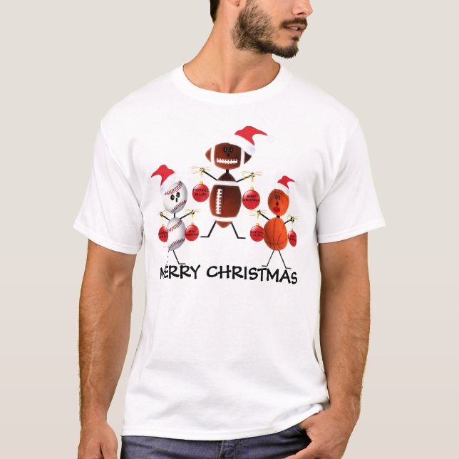 T-shirt Sports Joyeux Noël (Devant)