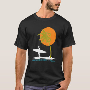 T-shirt Sports nautiques Surfer Planche à voile Eté Sunse
