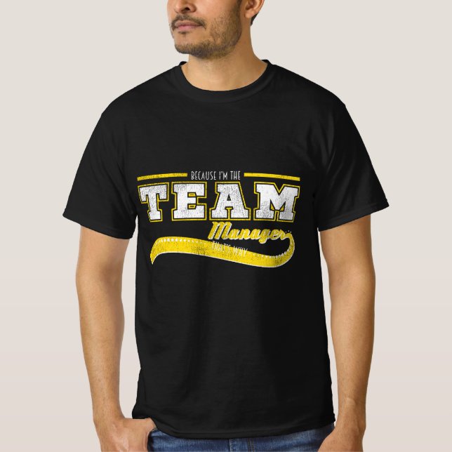 T-shirt Sports Vêtements Parce que je suis le chef d'équip (Devant)