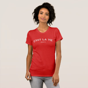 T-shirt Sporty C'est la Vie Paris Rouge