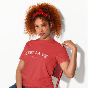 T-shirt Sporty C'est La Vie Paris Rouge