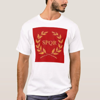 T-SHIRT SPQR ROUGE