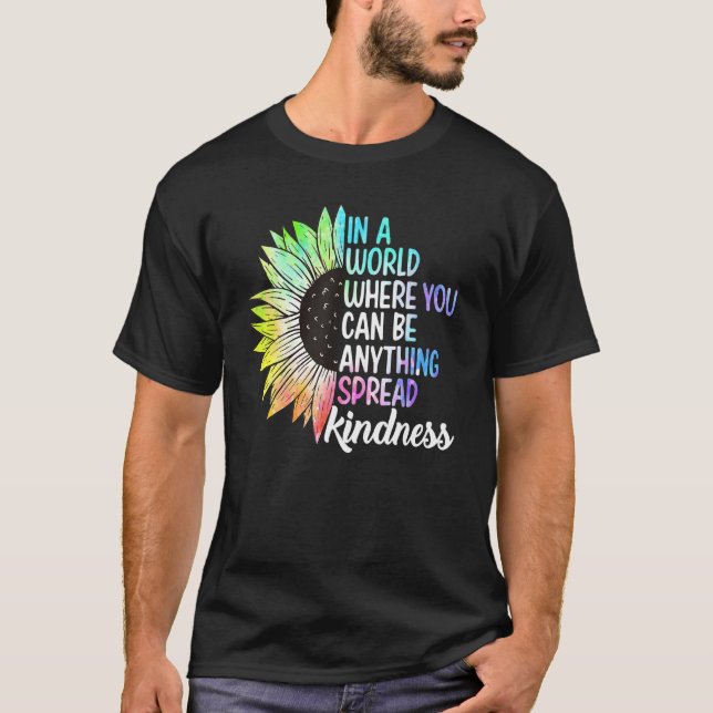 T-shirt Spread Kindness No Bullying Motivational Funny Cho (Devant)