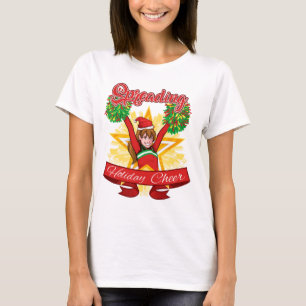 T-shirt Spreing Holiday Cheer Cheerleader Noël
