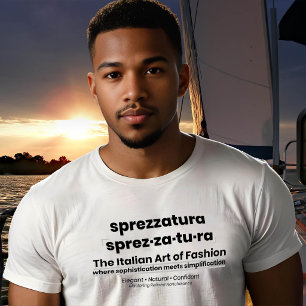 T-shirt SPREZZATURA : L'ART ITALIEN DE LA MODE-BlackDenim