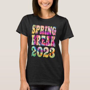 T-shirt Spring Break 2023 Super Tie Dye Matching Famille