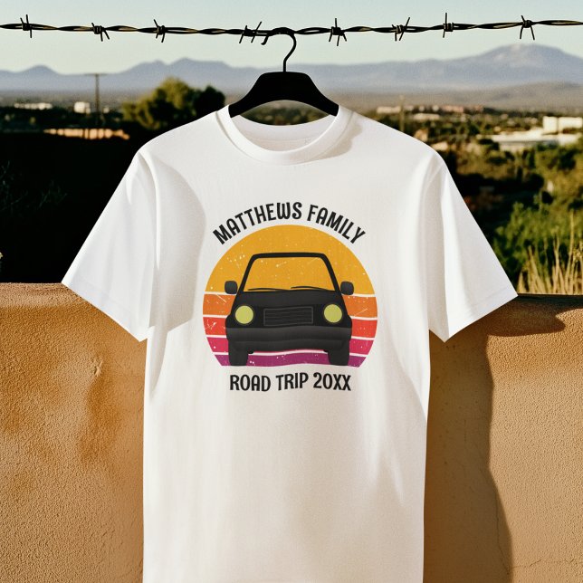 T-shirt Spring Break Road Trip Sunset Customized (Créateur téléchargé)