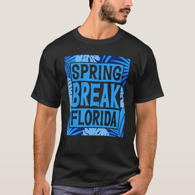 T-shirt Spring Break Senior Class Student School Trip Flor (Devant)