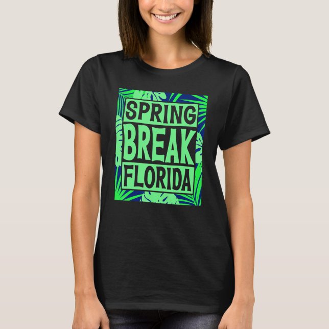 T-shirt Spring Break Senior Class Student School Trip Flor (Devant)