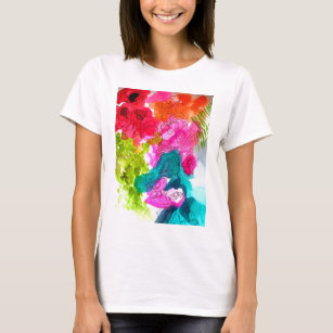T-shirt Spring Flowers watercolour abstract
