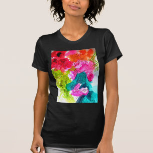 T-shirt Spring Flowers watercolour abstract