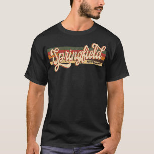 T-shirt Springfield Missouri State États-Unis Voyage Retro