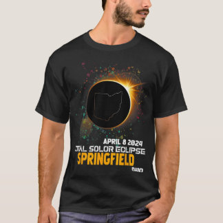 T-shirt Springfield Ohio Total Éclipse solaire 2024 1